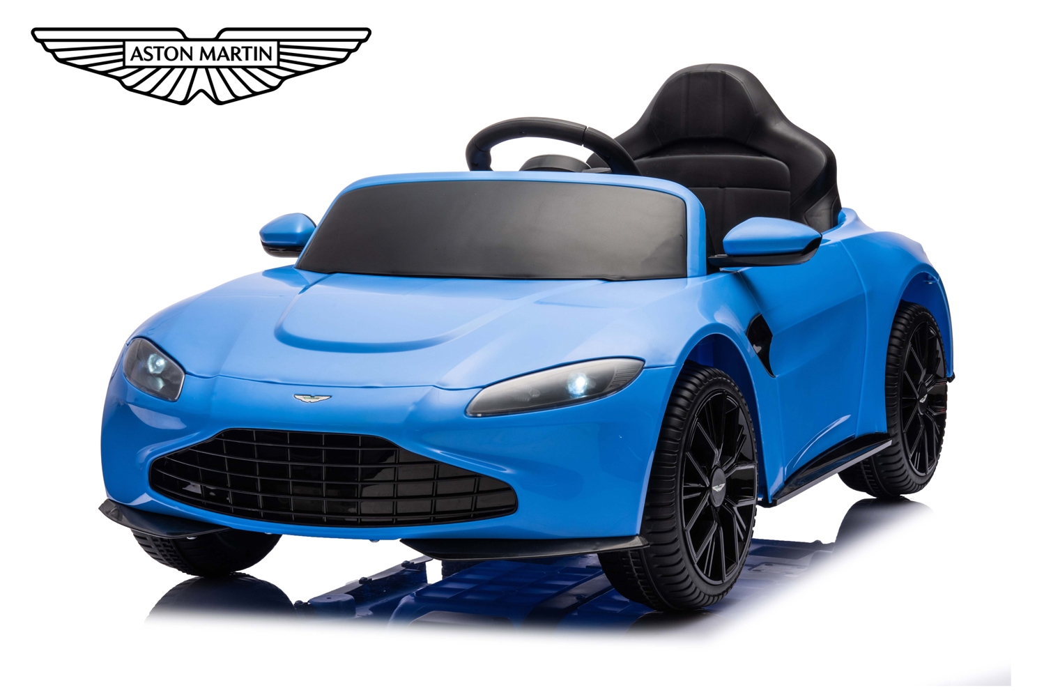 Elektro Kinderauto Aston Martin Vantage Lizenz 12V 7Ah Allrad 2x 35W Softreifen